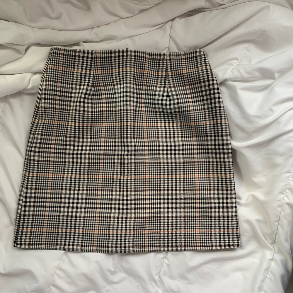Nasty Gal plaid mini skirt